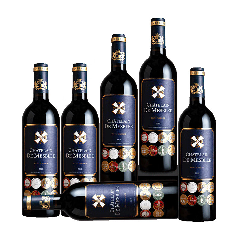 赫图令【AOP级】法国进口红酒干红葡萄酒整箱礼盒装送礼 【金奖/波尔多原瓶进口】珍藏1箱6瓶