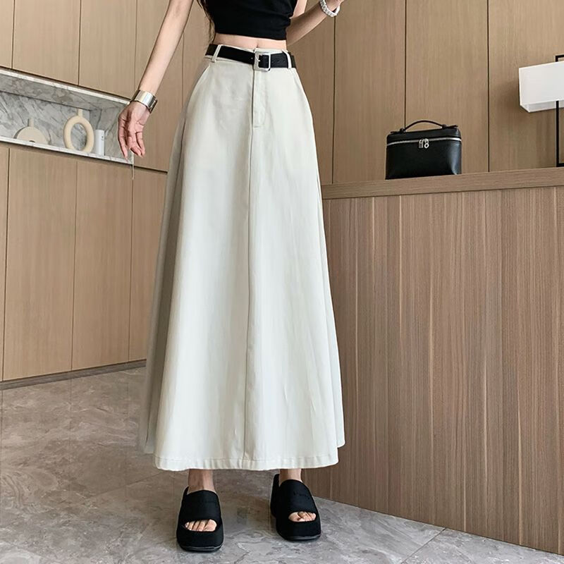 星垂晓雾170气质超长到脚踝半身长裙加长款裙子半身裙女夏a字高腰过