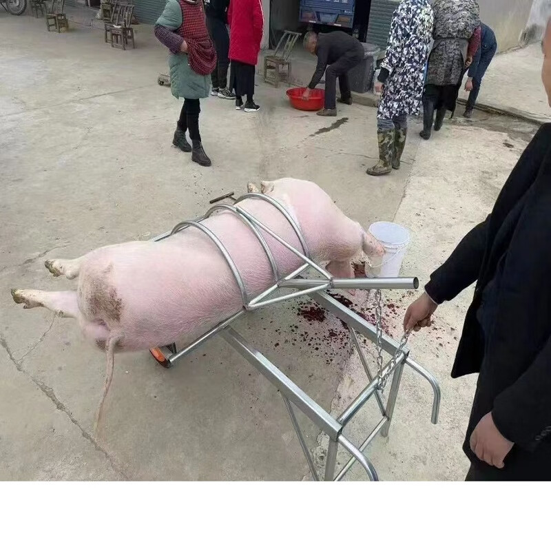 猪达人杀猪架子放血杀猪专用架移动式杀猪机器屠宰肥猪固定夹子母猪