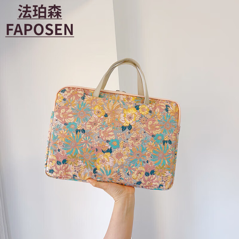 法珀森（FAPOSEN）笔记本电脑包女款14寸手提适用苹果华为联想女士2023新款16英 雏菊 11.6英寸