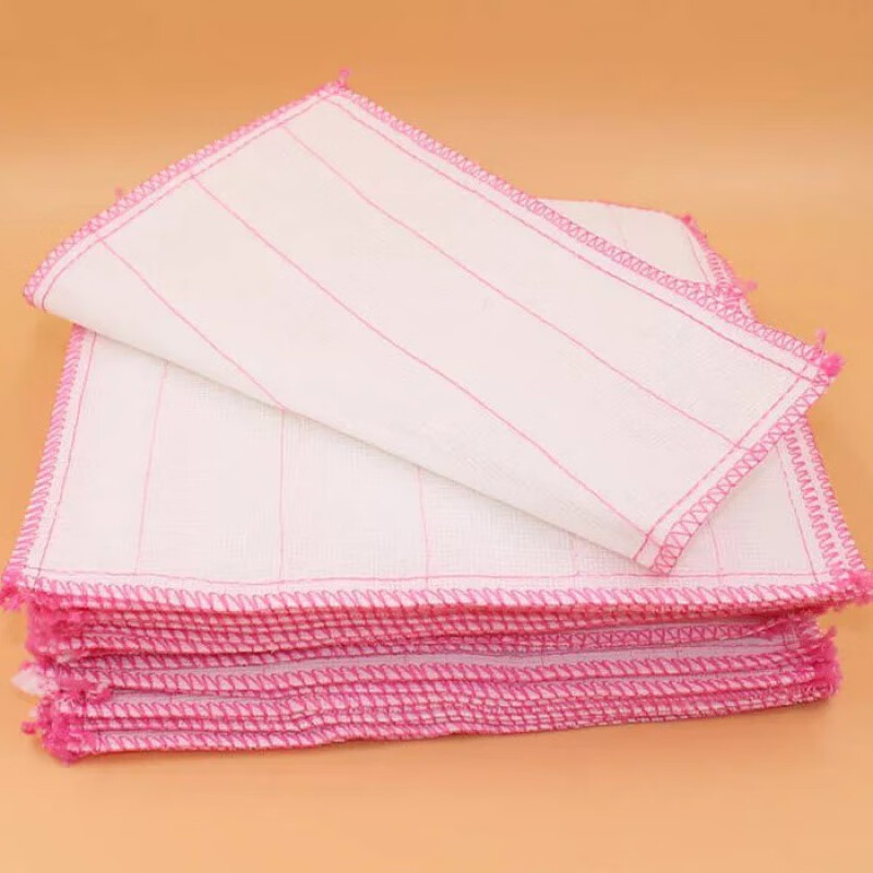 【精选】洗碗巾棉纱抹布去污洗碗布厨房专用加厚吸水家用 5条装