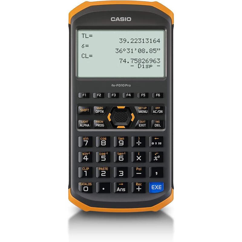 卡西欧（CASIO） 土木工程测量专用计算器 fx-FD10 Pro 小巧耐用 进口 initial