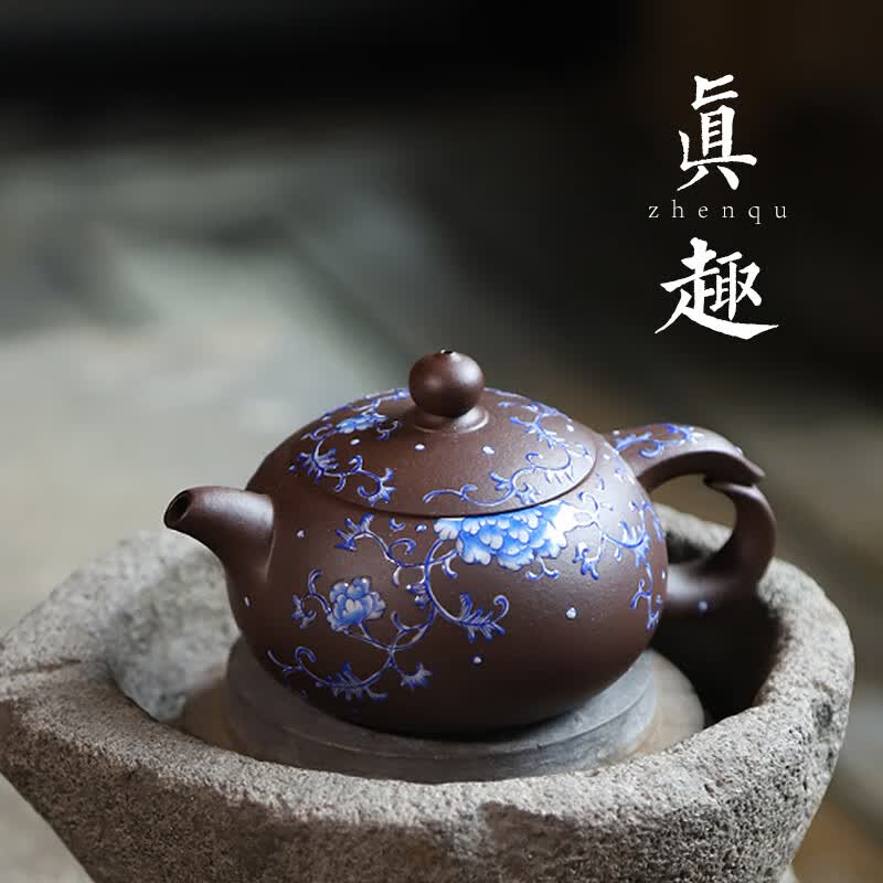 藏壶天下【省大师正高工】研究员级高级工艺美术师-朱丹150ml珐琅彩真