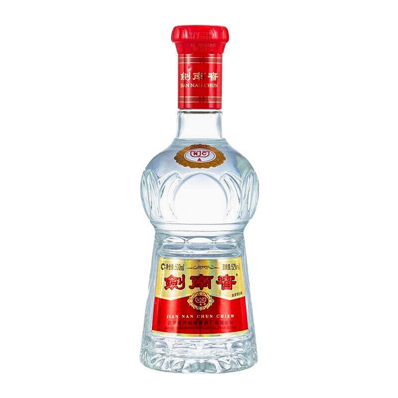剑南春水晶剑  52度浓香型高度白酒500ml*6瓶整箱装礼盒送礼 52度 500