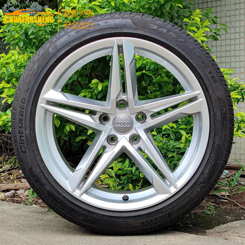 溥畔适用 奥迪a5原厂轮毂18寸拆车件 a4l a3 a6 a7 a8 原装钢圈 改装