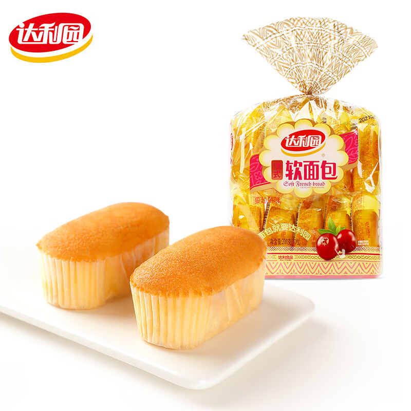 达利园软面包袋装早餐充饥代餐面包休闲食品儿童零食点心批发 蔓越莓