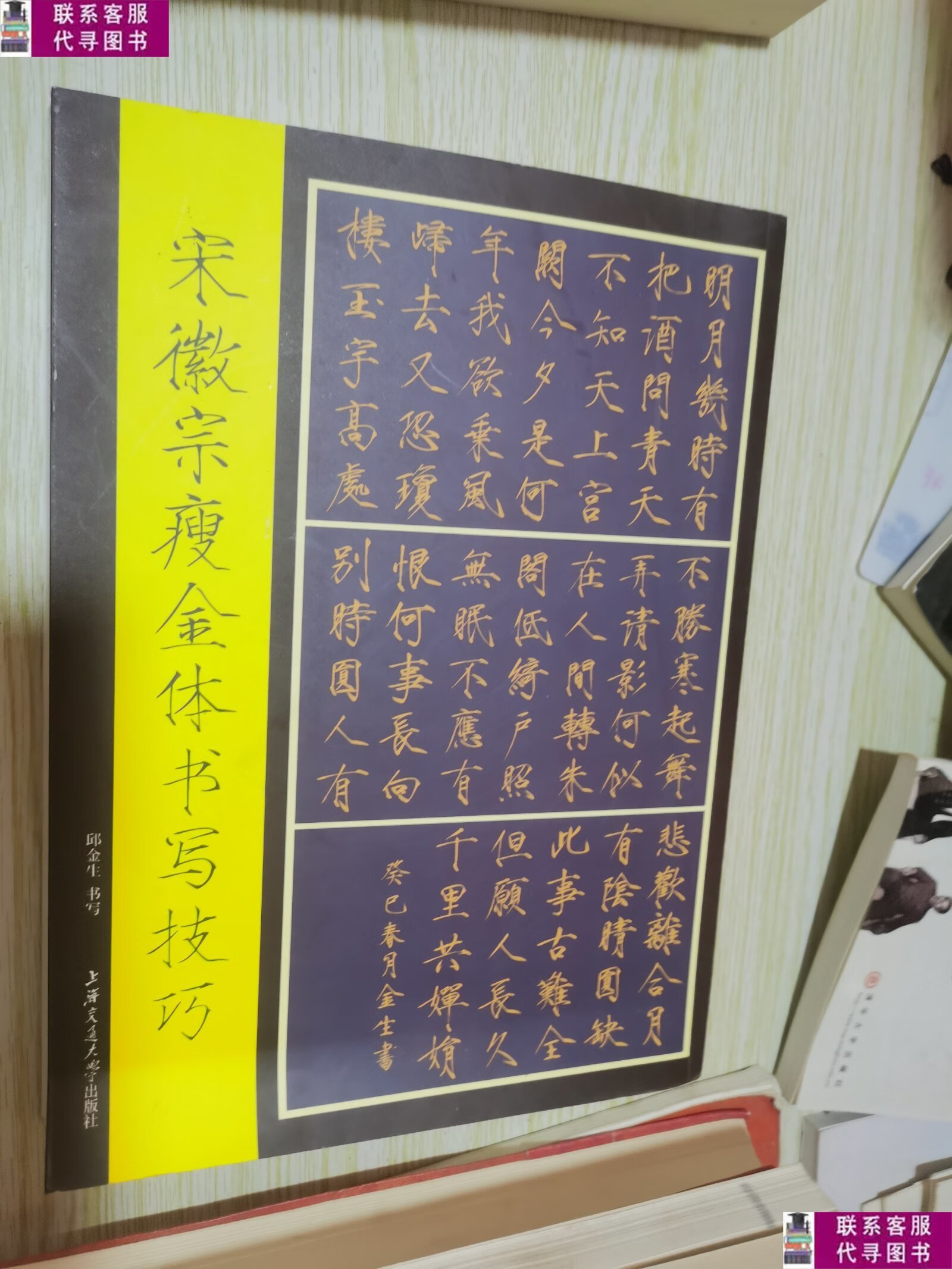 【二手9成新】宋徽宗瘦金体书写技巧 /邱金生,林格锋 学林出版社