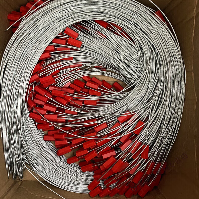 适之大树打号锁防拆扣苗木钢丝绳封签一次性标签扎带铁线防换铅封定制