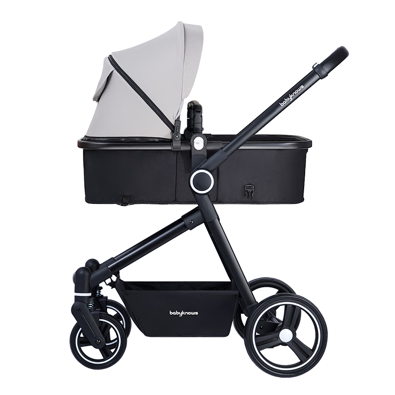 BabyknowsS600珊瑚灰高景观婴儿推车优惠价值得购买