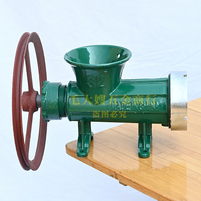 妙普乐老式32型手动电动铸铁绞肉机绞鱼机绞鸡架绞鸭架商用型搅肉灌肠