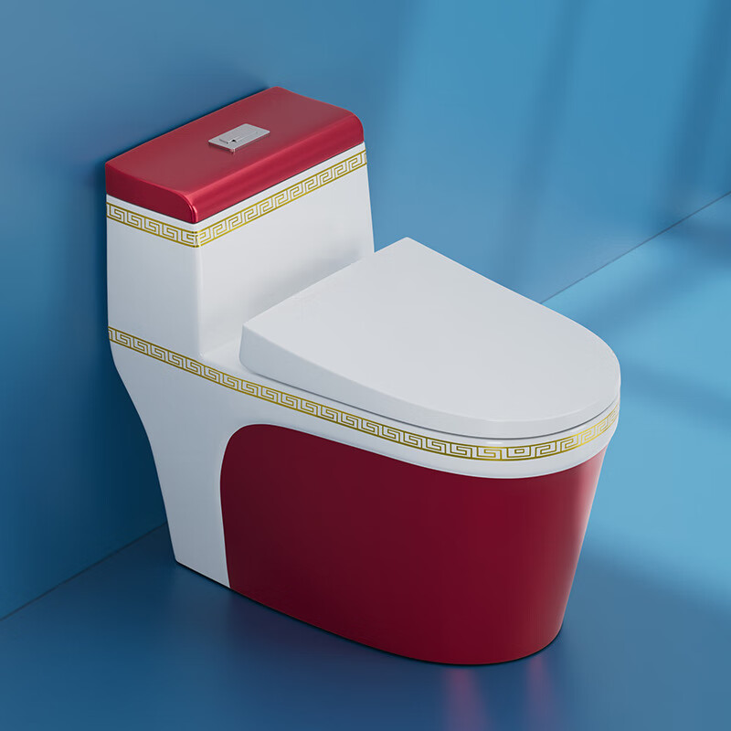 泊岸马桶定制新款陶瓷彩色坐座便器个性超漩虹吸式家用找工厂加工创意