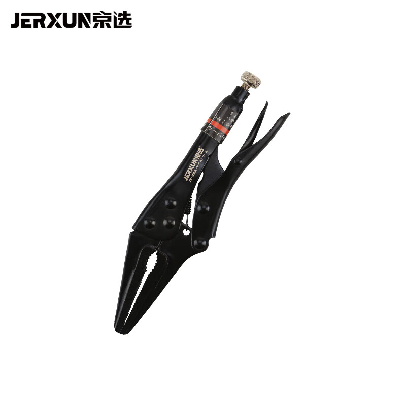 京选（JERXUN）尖嘴大力钳多功能压力钳加力管钳夹钳平口钳子快速扳手夹持固定钳 7英寸尖嘴大力钳