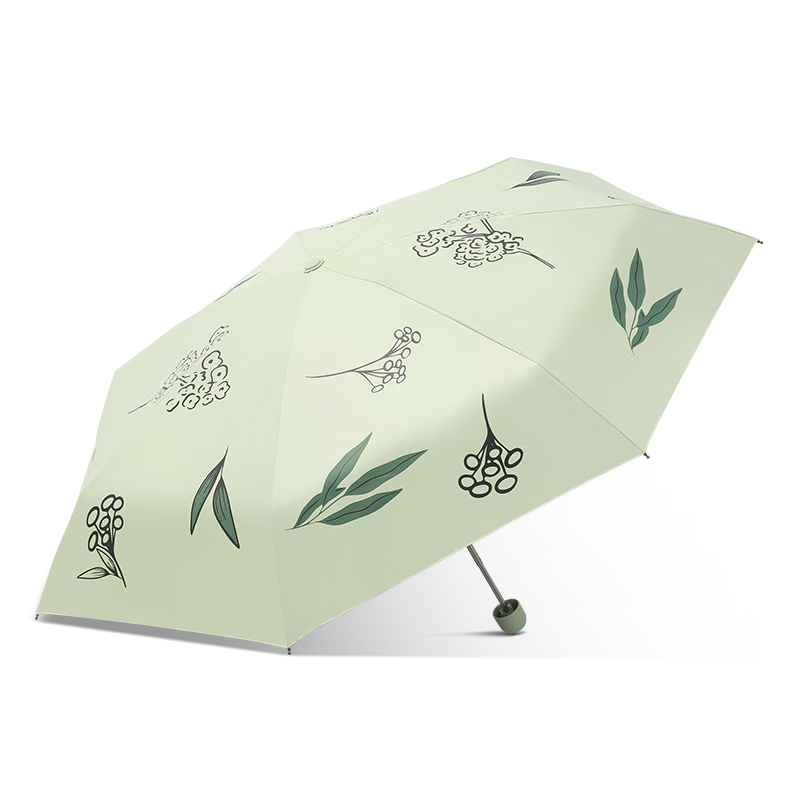 天堂 防曬晴雨傘五折 晴雨傘防曬遮陽(yáng)傘小巧便攜傘 新芽綠