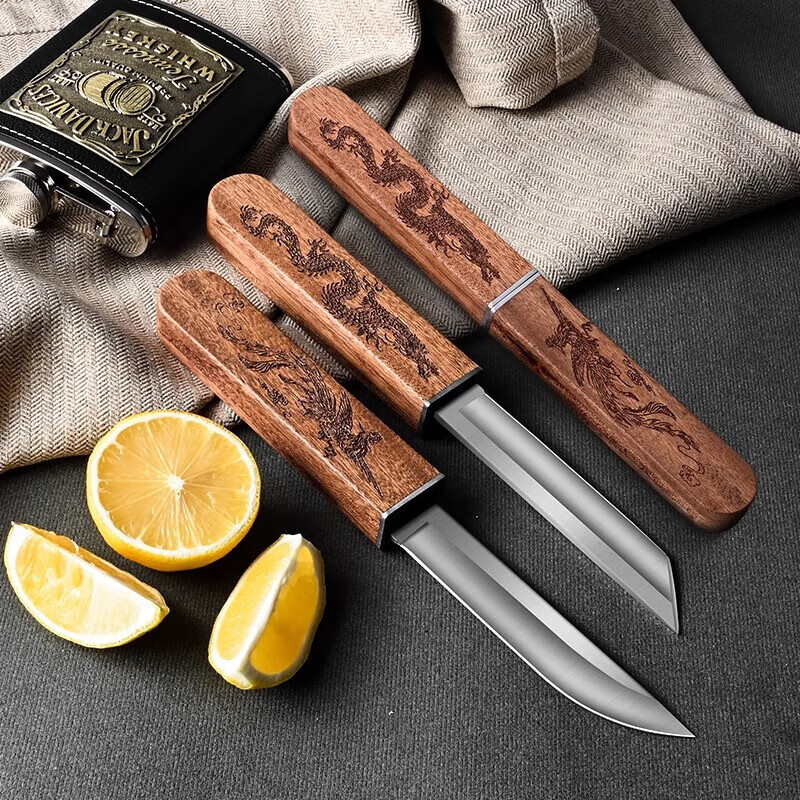 双刀户外小刀随身多功能刀便携露营不锈钢锋利鸳鸯子母 户外龙凤双刀