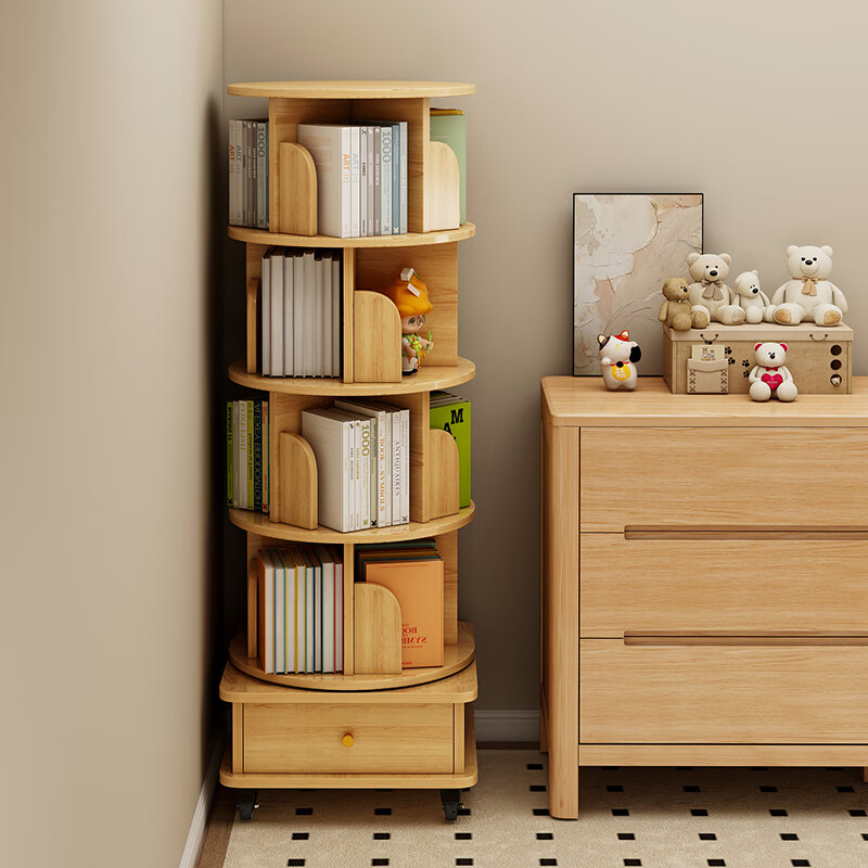 ���죨LEZAO����ת���ʵľɫ���ƶ�����������������360�ȼ���ѧ�����ɹ� ԭľ����ɫ46*46*142cm �����а�װ���а�װ�̳�