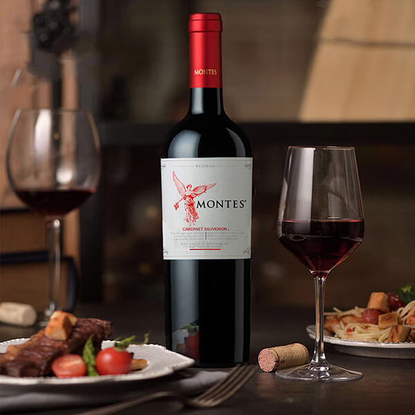 蒙特斯原瓶进口红天使珍藏赤霞珠干红葡萄酒 智利红酒750ml单支装 红天使珍藏赤霞珠（单支装）