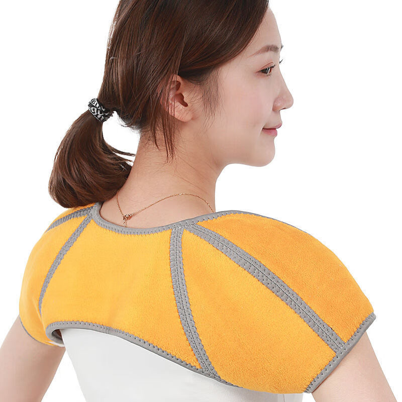 护肩膀保护套睡觉膀肩颈坎肩套护肩保暖男女士月子秋冬季防寒 灰色-满