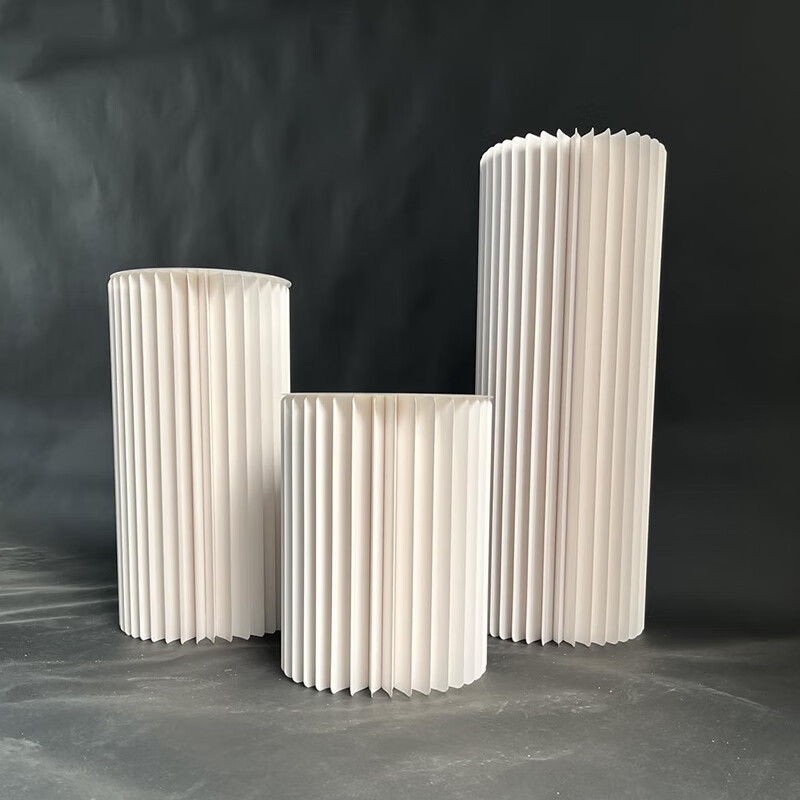 婚庆折叠圆柱 婚庆折叠圆柱甜品台纸质罗马柱折柱路引摆件商场橱 加密