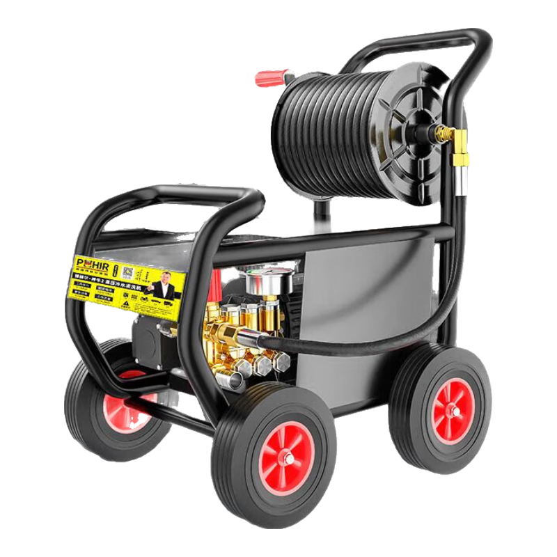 博赫爾（POHIR）高壓洗車機(jī)洗地機(jī)家用商用高壓水槍220v大功率刷車泵工業(yè)清洗機(jī) 3000W +20米鋼絲管+銅壺+神牛8