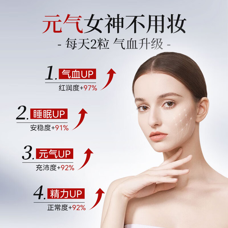 NOOBO铁胶囊100粒 补气血补铁铁剂产后女孕妇贫血补血缺铁补铁片成人 补铁补血好气色 100粒*2瓶