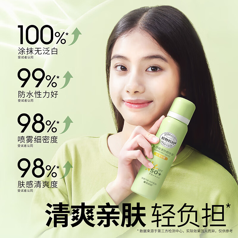 植物妈妈青少年防晒霜隔离紫外线儿童防晒霜开学军训防晒喷雾可上飞机高铁 【暴晒不黑】防晒喷雾100ml*1