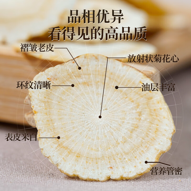 雷允上【官方】西洋参1.8-3cm大片190g礼盒装精选大片参片节日长辈送礼 西洋参1.8-3cm大片190g礼盒装