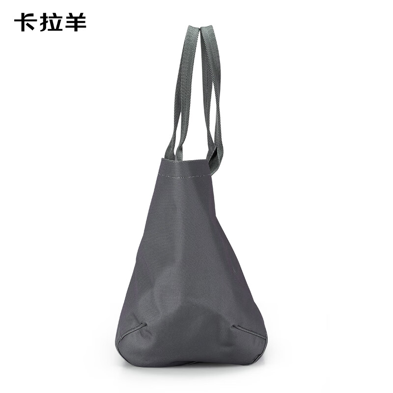 卡拉羊37L大容量托特包男女旅行包可折叠收纳包时尚健身包CX4508 莫奈灰