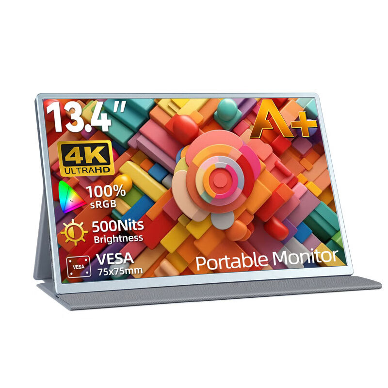 InTehill13.4Ӣ���ɫ���Яʽ��ʾ��4K�ʼǱ���ҵ��ʾ��������չ��һ��ֱͨ��ps5��ʾ��Switch�����U13NA 13.4Ӣ��4k��16:10��3840x2400