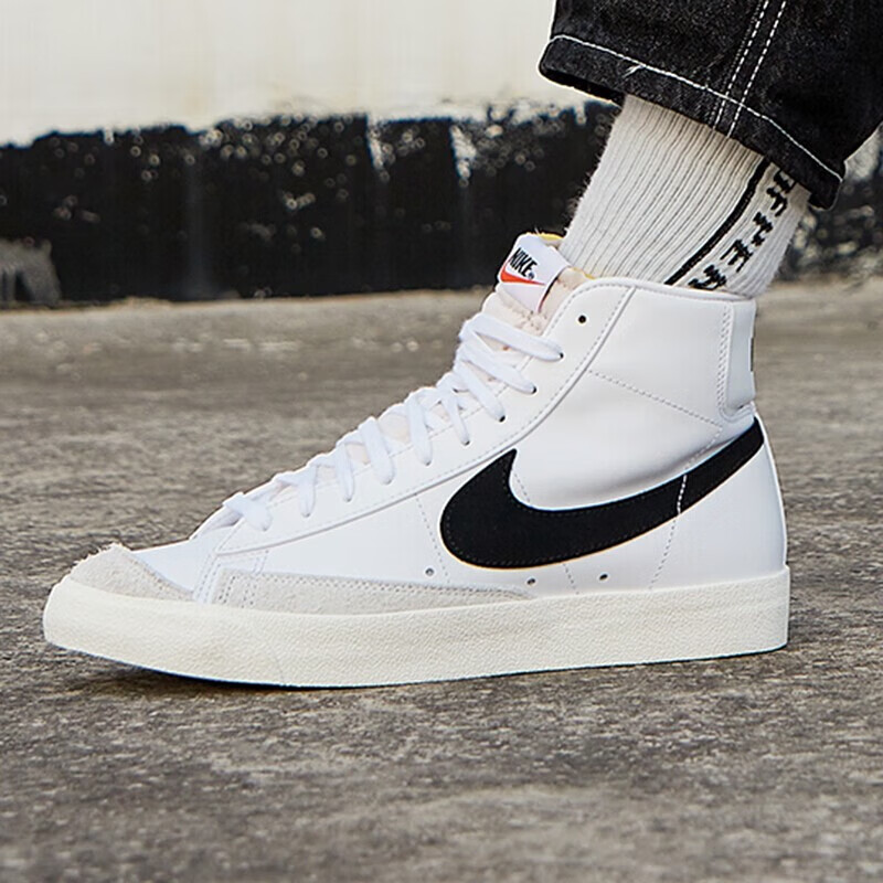 耐克(nike)休闲鞋男鞋2023季款blazer开拓者轻便舒适高帮百搭运动休闲