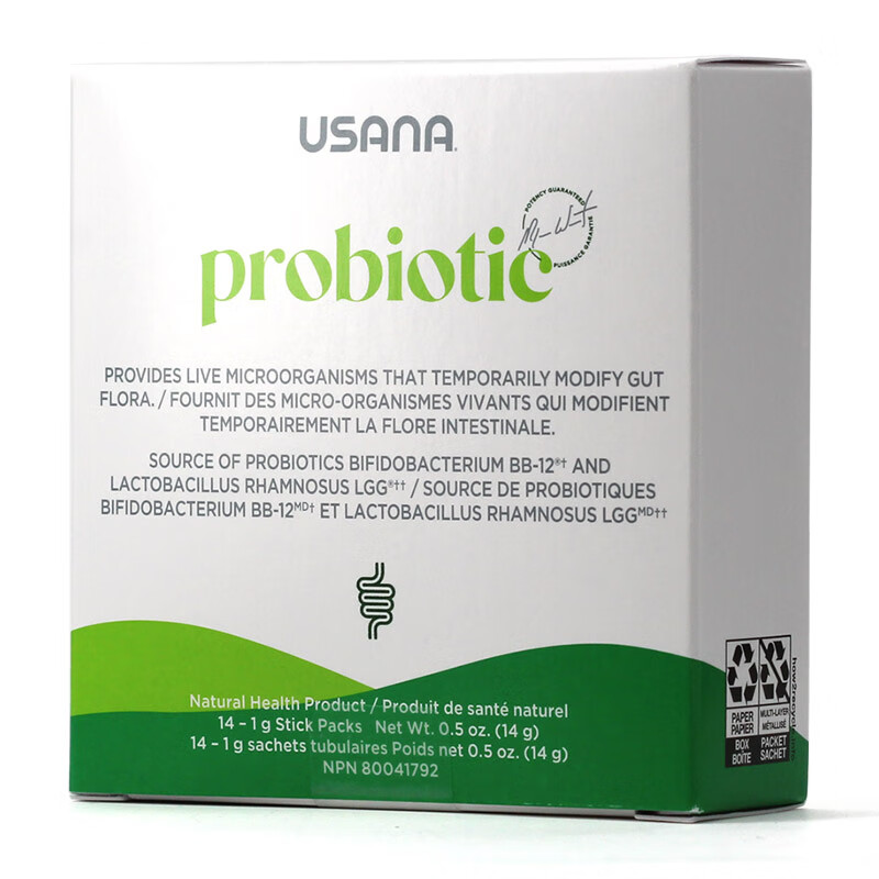 美国usana优莎娜益生菌粉加版调理肠道消化吸收适成人儿童