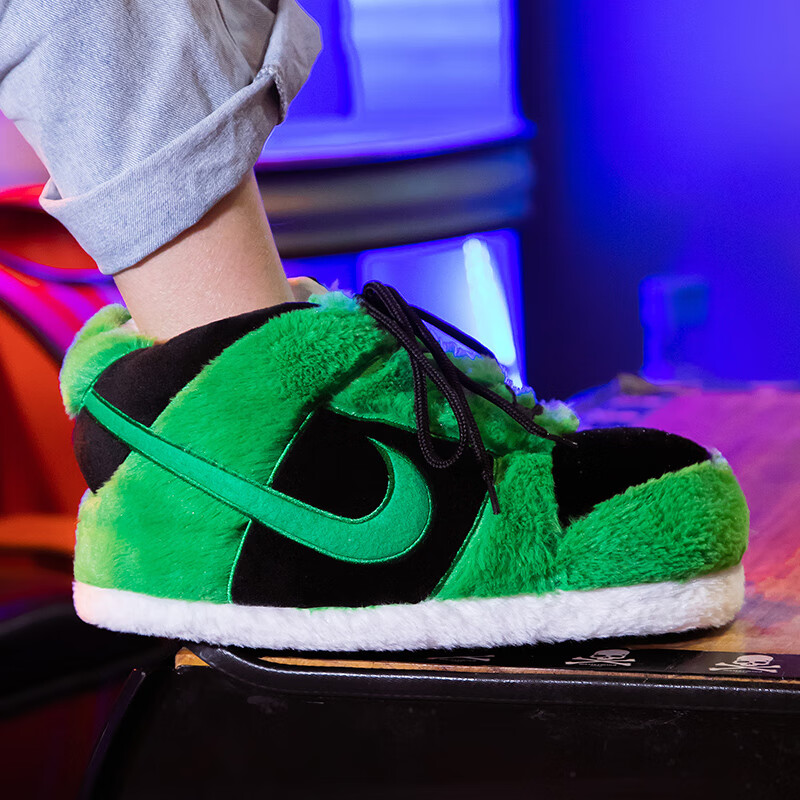 云漫卿aj棉拖鞋新款情侣棉拖鞋搞怪aj大棉鞋2022男女包跟居家毛绒保暖