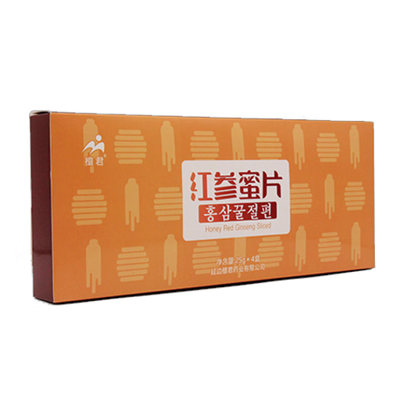 檀君即食蜜制红参片  红参蜜片即食蜂蜜人参片红参补品营养品送礼 红参蜜片100g(20小包) 100g