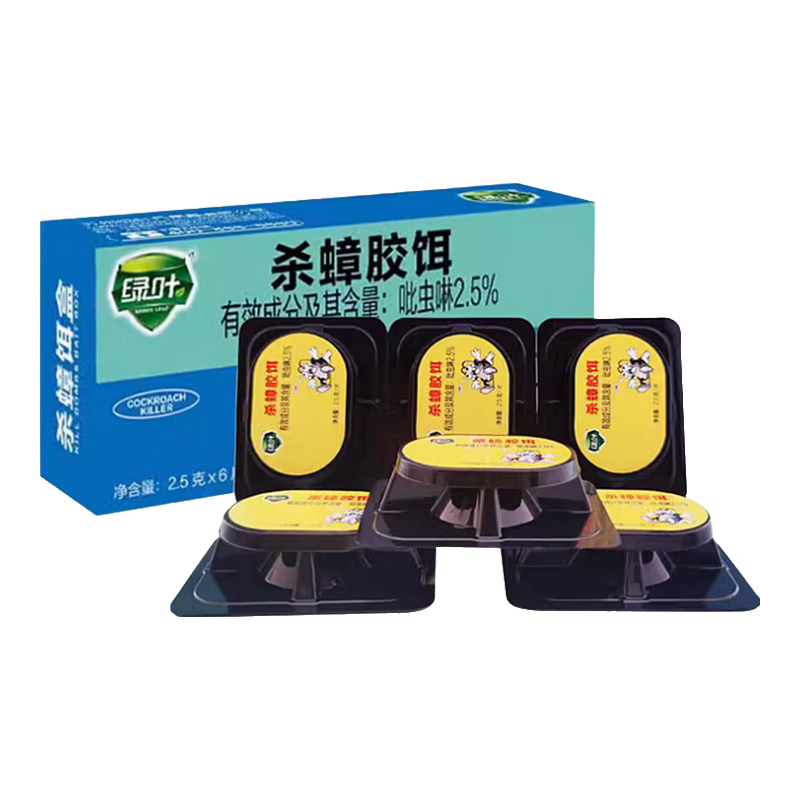 绿叶蟑螂药杀蟑胶饵杀蛮蠊灭蟑螂方便贴7112