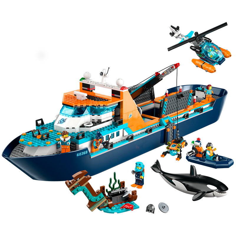 乐高（LEGO）积木拼装城市系列60368 极地巨轮男孩儿童玩具生日礼物