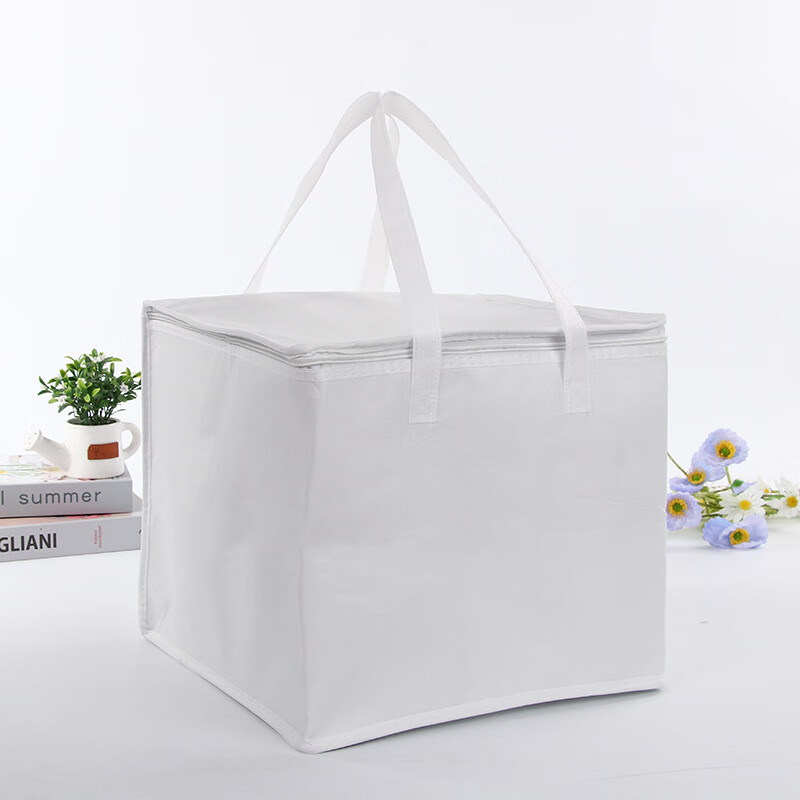 冰包手提海鲜野餐医药外卖专用厚铝箔大容量 白色 4寸:200x200x160mm