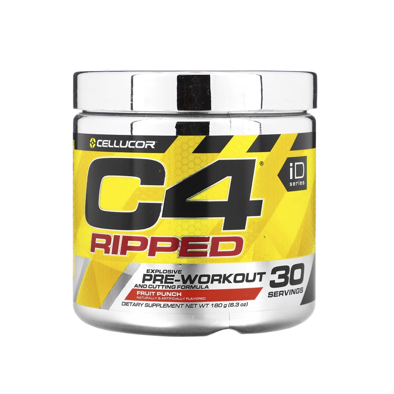 Cellucor C4 Ripped 预锻炼 樱桃酸橙汁 果汁饮料,6.34盎司,6.34盎司,粉