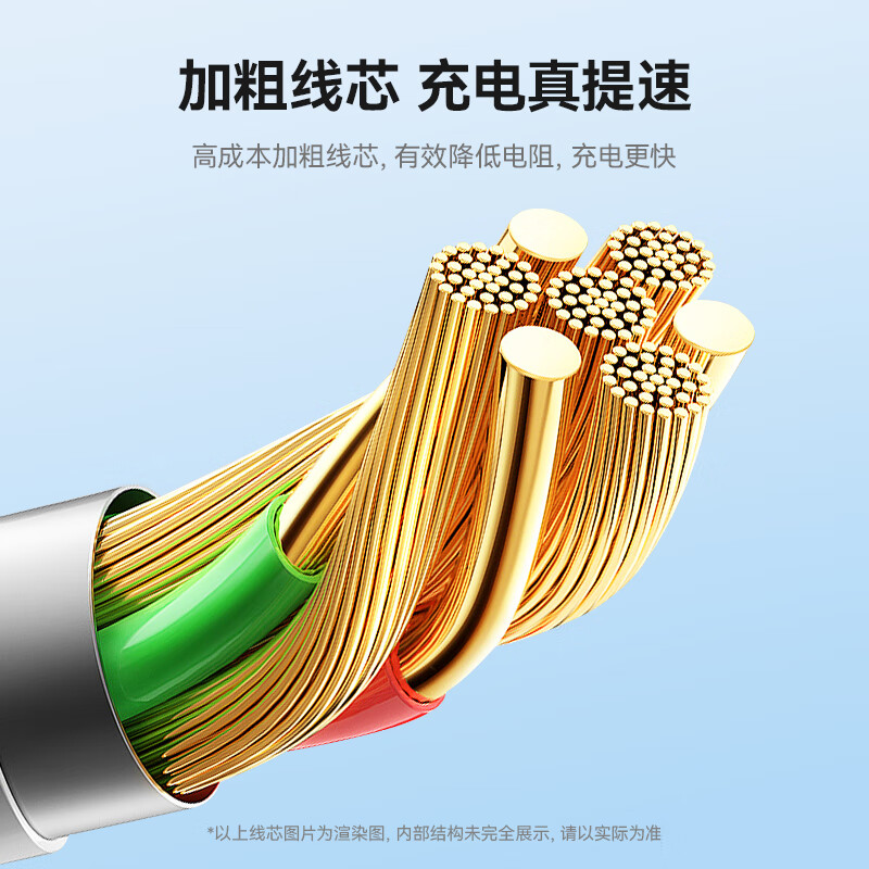 ZIME苹果充电线快充数据线适用iphone14/13/12/11/XR手机车载平板 【升级版】0.3米|加粗线芯