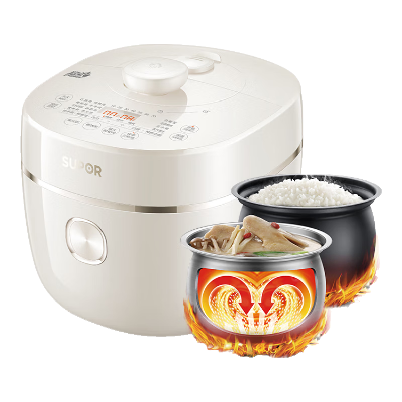 �ղ�����SUPOR�������Ҳ�����IH��ѹ����5L ��������2200W 0Ϳ��ָ�8min���ٲ�SY-50HC5021Q�緹�Ҹ�ѹ��4-6��