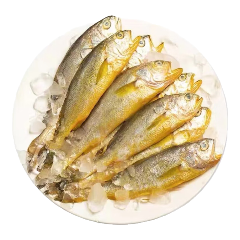 七條船舟山正宗小黃魚新鮮冷凍無冰衣小黃花魚東海野生烤黃花魚海鮮水產(chǎn) 3盒裝—（6-7條/盒/400g）