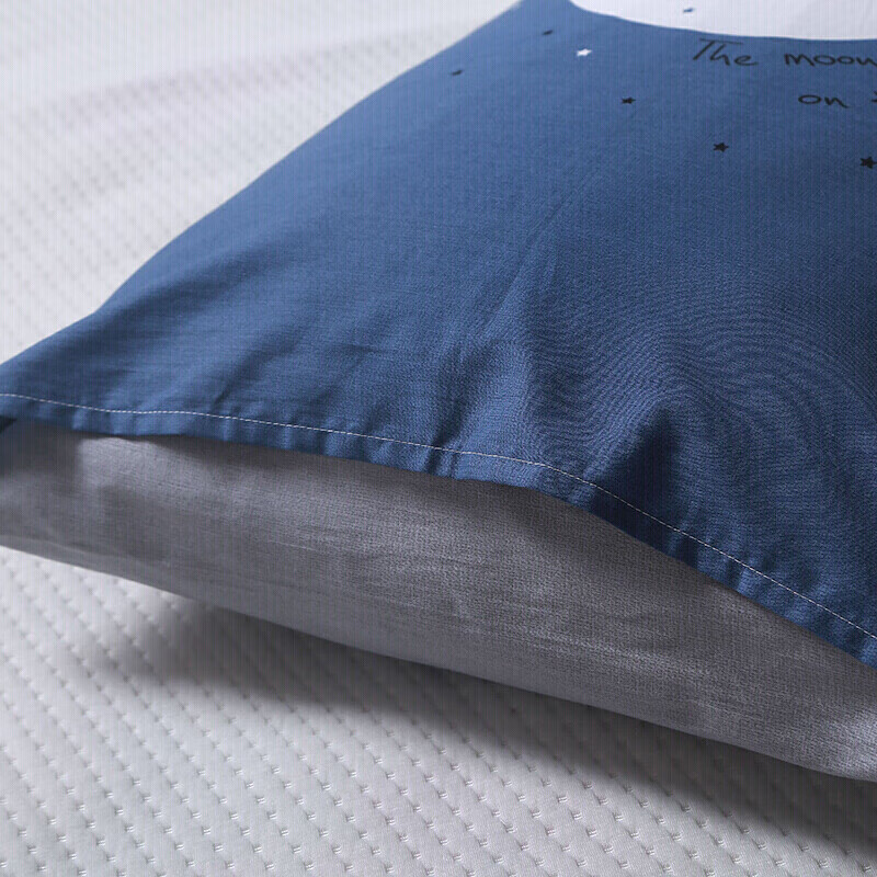 艾薇枕头套儿童枕套学生单人枕芯套纯棉枕套一个 迷离夜色 48*74cm