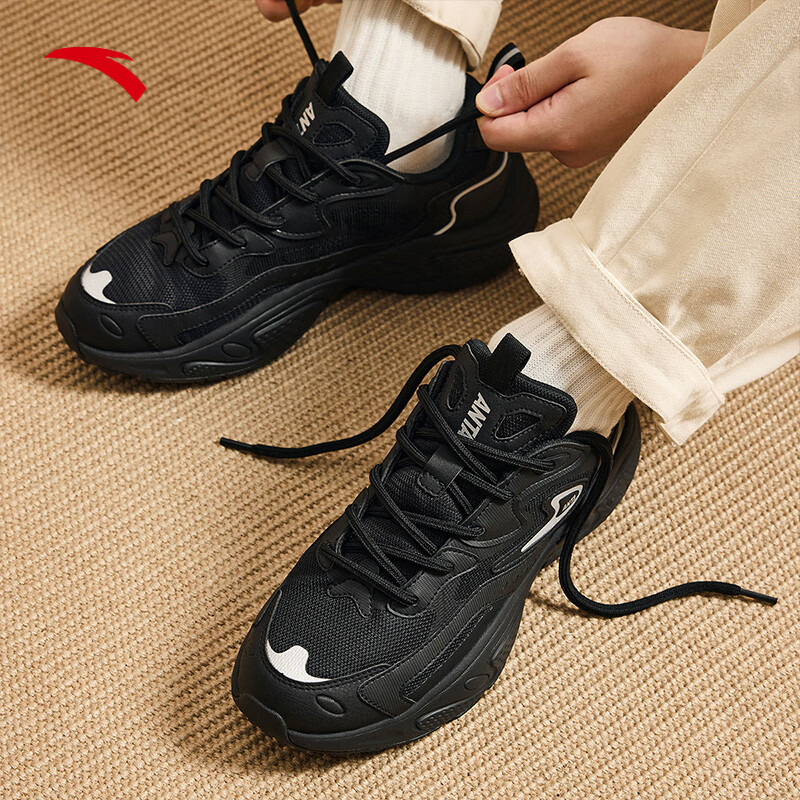 安踏星光老爹鞋男鞋休闲鞋春夏c37科技复古跑鞋厚底情侣款运动鞋