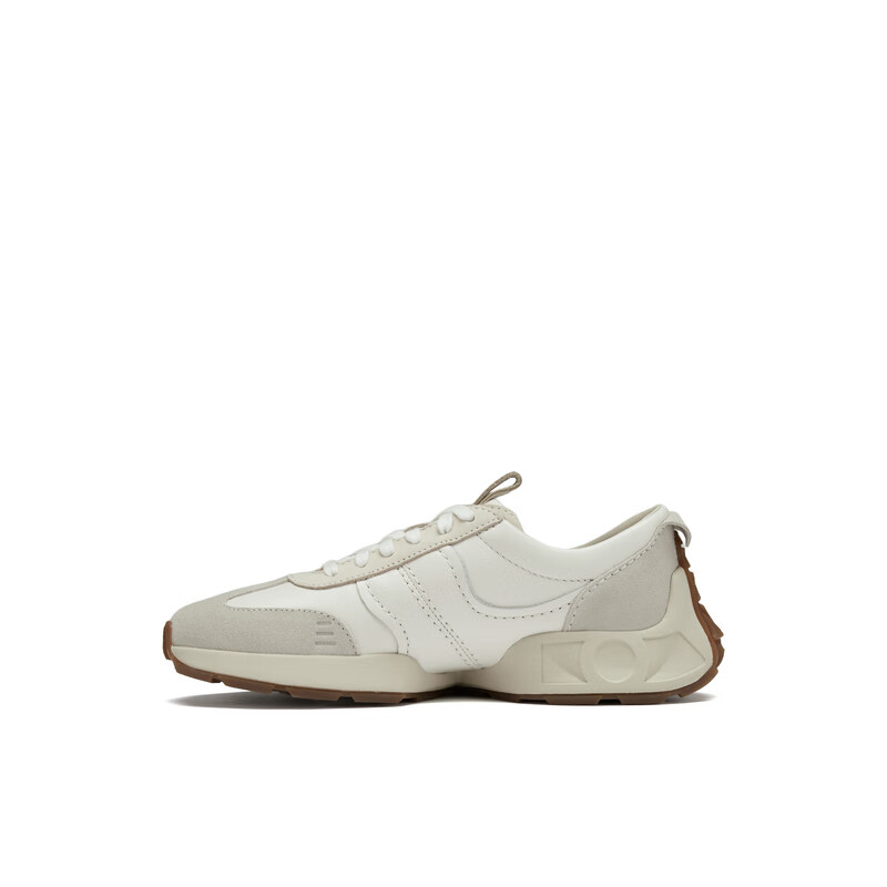 Clarks其乐CraftSpeed Lo新品跑步鞋舒适透气轻量缓震厚底复古运动鞋 白色 261803514 37