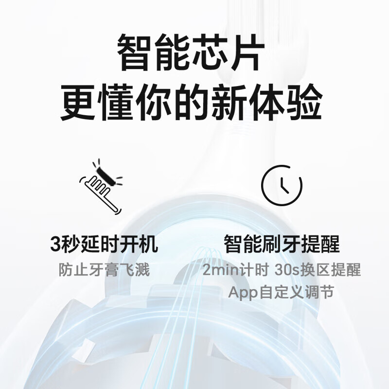 罗曼(ROAMAN)情侣电动牙刷套装一对成人智能自动带显示屏礼物男女士款专用HT200 智能屏HT200粉色