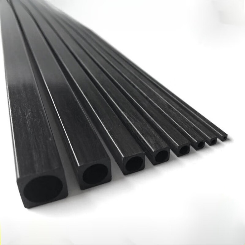 碳纤维方管/碳纤维方棒/方碳管/方管 8*8*(4mm)*1米 碳纤维外方内圆管