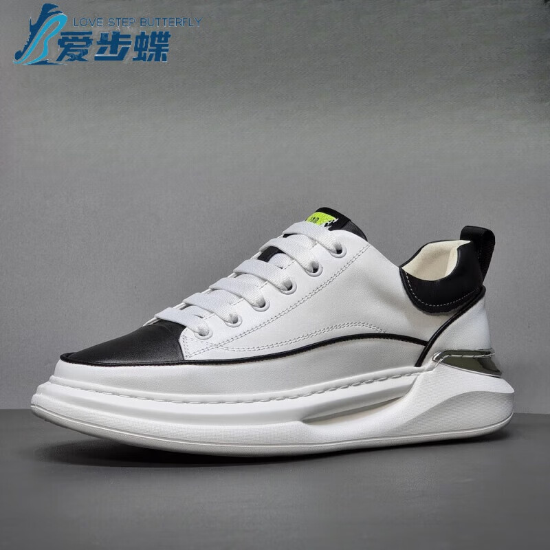 爱步蝶工厂尾单男鞋纯牛皮青年厚底休闲运动小白鞋透气运动鞋休闲鞋