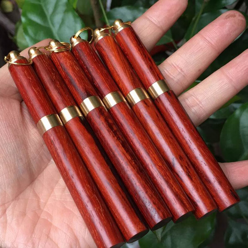 仙知古作新品小叶紫檀木质挖耳勺实木老式掏耳勺钥匙扣便携高档红木