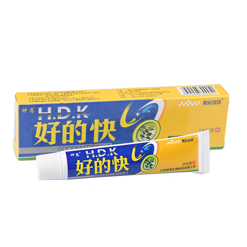 新款 【买1赠1】好的快草本乳膏神恩好得快皮肤外用抑i菌软膏 15g/支
