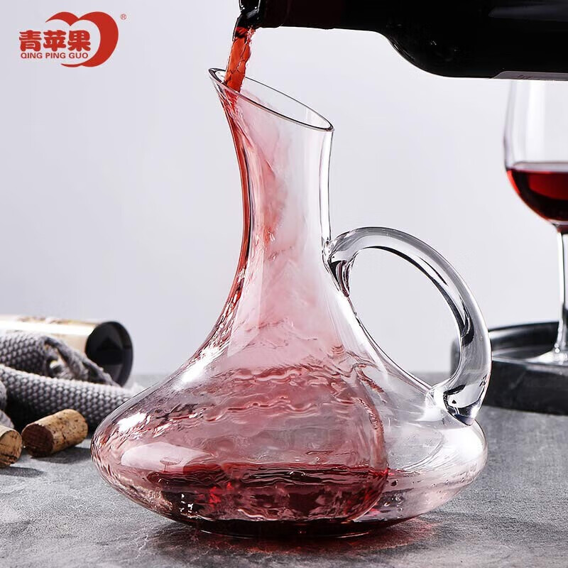 青苹果红酒杯醒酒器分酒器带把手750ML高性价比高么？
