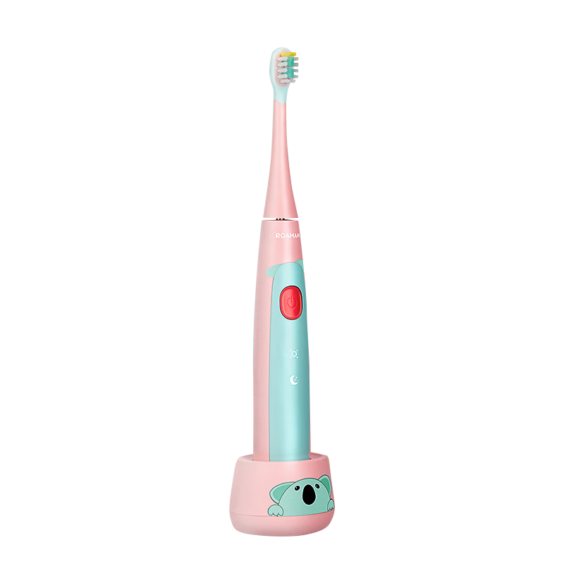 罗曼（ROAMAN）儿童电动牙刷 软毛感应式充电防水3-6-7-12岁宝宝小孩声波牙刷 K6X-蓝色