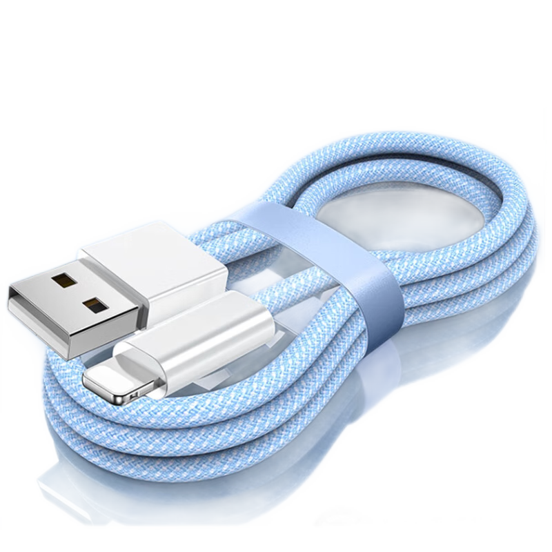 POSKELRTY苹果充电线Type-C数据线双头PD60W快充c to c 适用TYPE-C 手机 USB TO苹果 蓝色（6-14） 1.5m(买2送1)